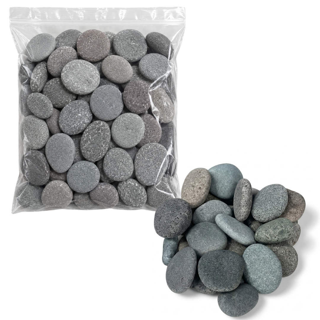 Piedra Botón Gris — 10 kg