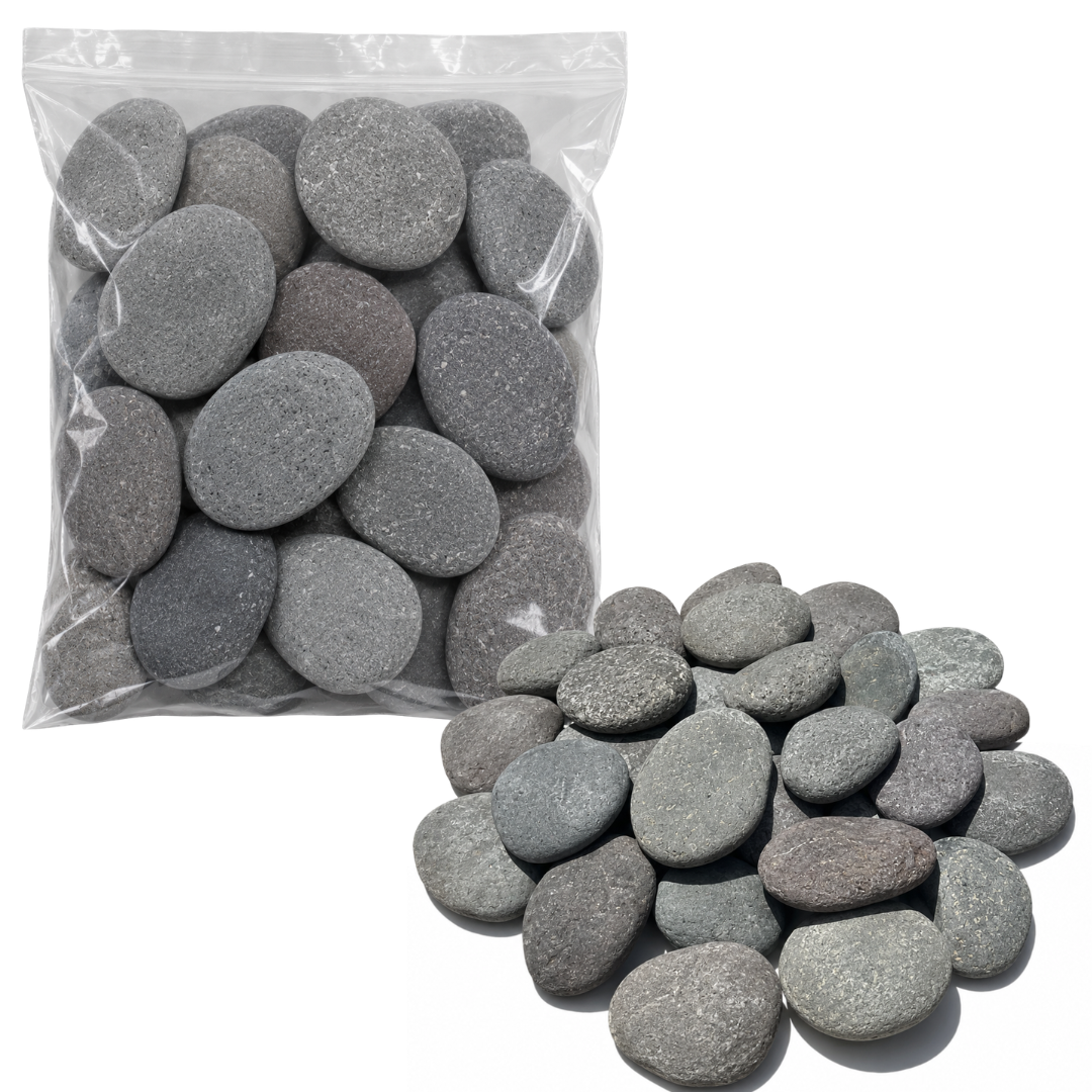 Piedra Botón Gris — 10 kg